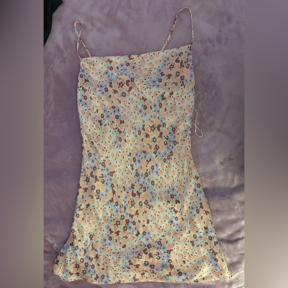 Short silky dress